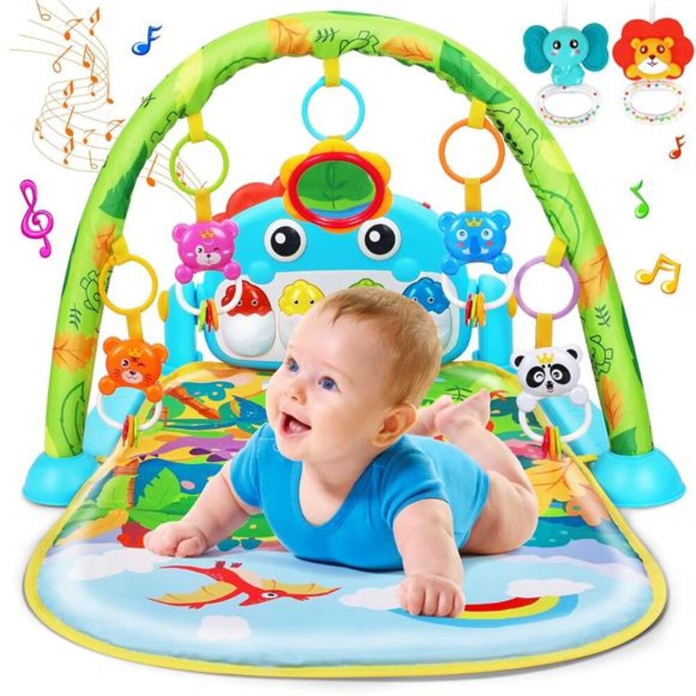 Baby Gym Play Mats Baby Toys Tummy Time Mat Toys Musical Activity Center